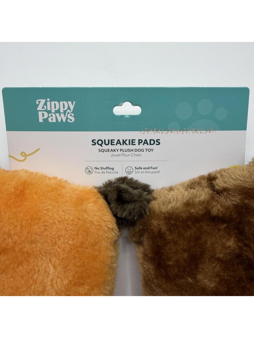 ZippyPaws Squeakie Pads 2 Pack Bear and Moose Squeaky Dog Toys Zippy Paws - Picture 5 of 6